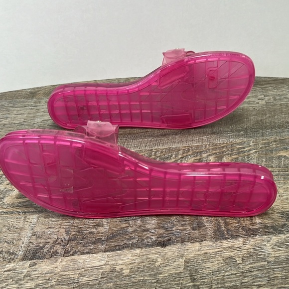 NEW Vince Camuto EVOLET Translucent Jelly Sandals -Raspberry Magenta Size 10 - Picture 7 of 10